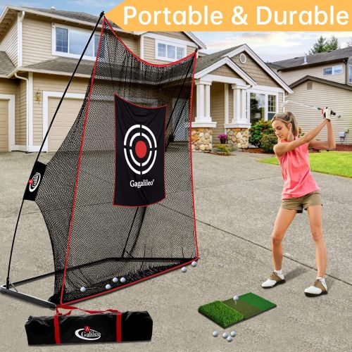  [아마존베스트]Gagalileo Golf Practice Net for Backyard Golf Net Driving Range Golf Hitting Nets for Indoor with Golf Target and Carry Bag(Optional)