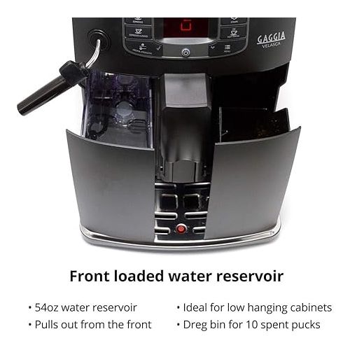  Gaggia Velasca Espresso Machine,54 ounces Black