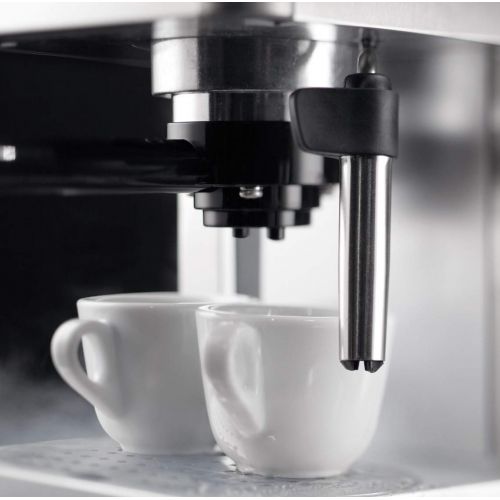  Gaggia RI8427/11 Gran Prestige Siebtrager aus Edelstahl mit Panarello, 15 bar Druck, Silber