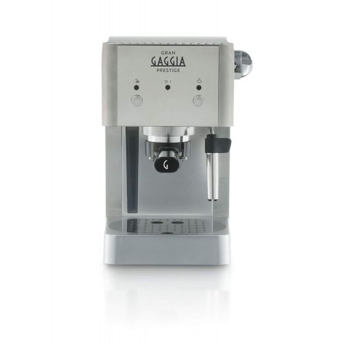  Gaggia RI8427/11 Gran Prestige Siebtrager aus Edelstahl mit Panarello, 15 bar Druck, Silber