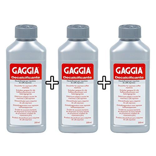  Gaggia Decalcifier Descaler Solution 250ml (3 Bottles)