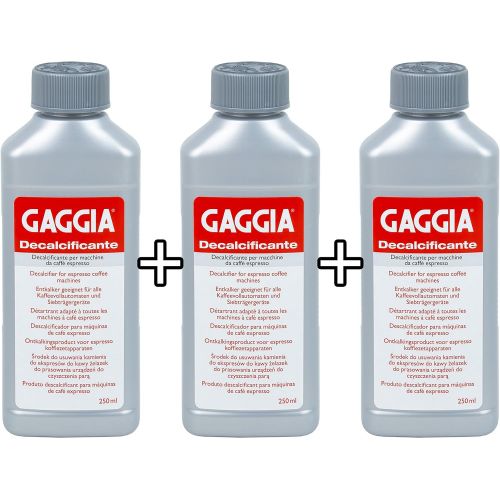  Gaggia Decalcifier Descaler Solution 250ml (3 Bottles)