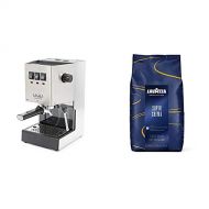 Gaggia RI9380/46 Classic Pro Espresso Machine, Solid, Brushed Stainless Steel & Lavazza Super Crema Whole Bean Coffee Blend, Medium Espresso Roast, 2.2 Pound (Pack of 1)