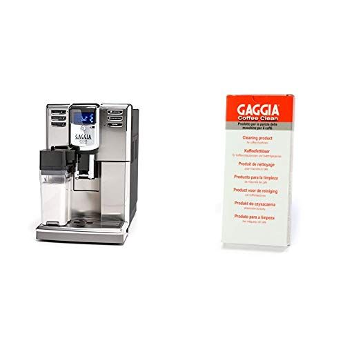  Gaggia Anima Prestige Automatic Coffee Machine, Super Automatic Frothing for Latte, Macchiato, Cappuccino and Espresso Drinks with Programmable Options & Coffee Cleaning Tablets