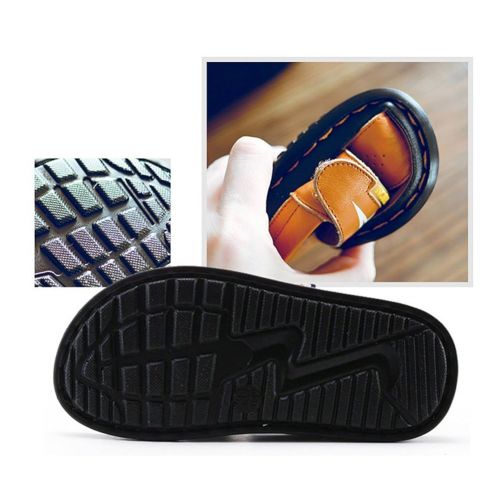  Gagre Summer Anti-Skid Leather Walking Big Little Kid Sandals for Boys