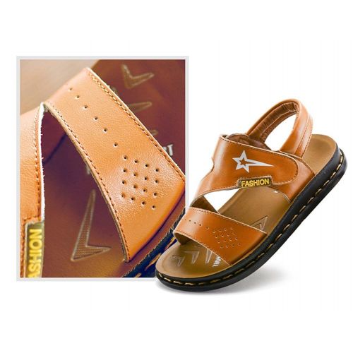  Gagre Summer Anti-Skid Leather Walking Big Little Kid Sandals for Boys