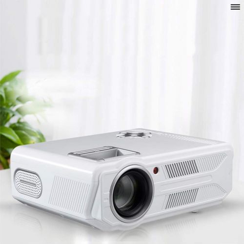  Gai Hua Home Projector Home WiFi Wireless Home Theater Office 4K HD 1080P no Screen TV Mobile Phone 3D Smart Projector (Color : White, Size : 34.81734cm)