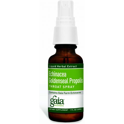  Gaia Herbs EchGoldProp Throat Spray, 1 oz ( Multi-Pack)