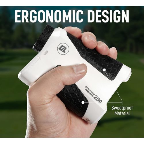  Gaialoop Laser Golf Rangefinder with Slope, Golf Range Finder, Flagpole Lock Yardage Devices with Vibration, High-Precision 6X 650 Disc for Golfing, Hunting, Target Shooting, Focus, Angle &