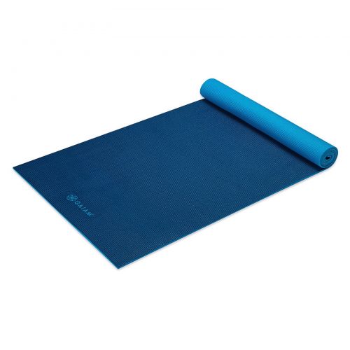  Gaiam Premium 2-Color Yoga Mat, Plum Jam, 5mm