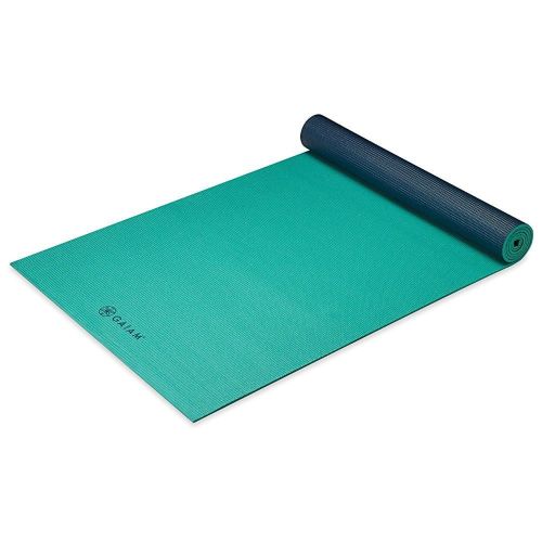  Gaiam Premium 2-Color Yoga Mat, Plum Jam, 5mm