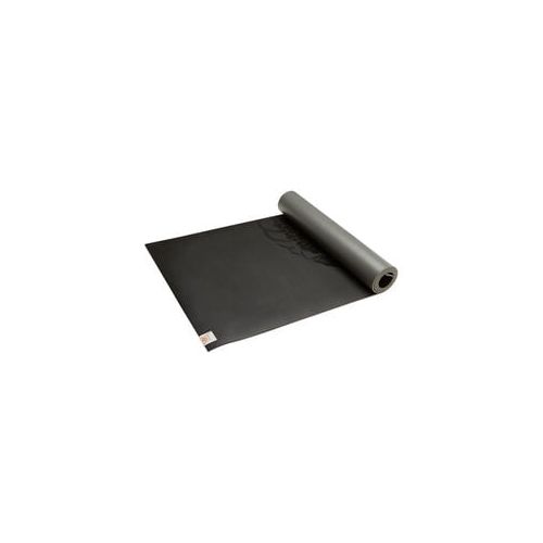  Gaiam Sol Dry-Grip Yoga Mat, Black, 5mm (LongerWider)