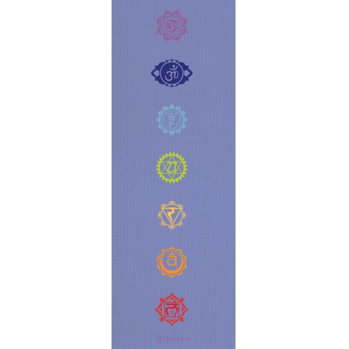  Gaiam Print Yoga Mat, Purple Medallion, 4mm