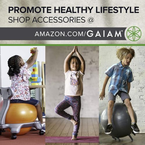  Gaiam Kids Yoga Mat Exercise Mat, Yoga for Kids with Fun Prints - Playtime for Babies, Active & Calm Toddlers and Young Children (60 L x 24 W x 3mm Thick)