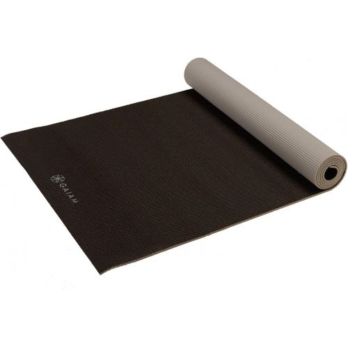  Gaiam Solid Color Yoga Mat, Non Slip Exercise & Fitness Mat for All Types of Yoga, Pilates & Floor Exercises