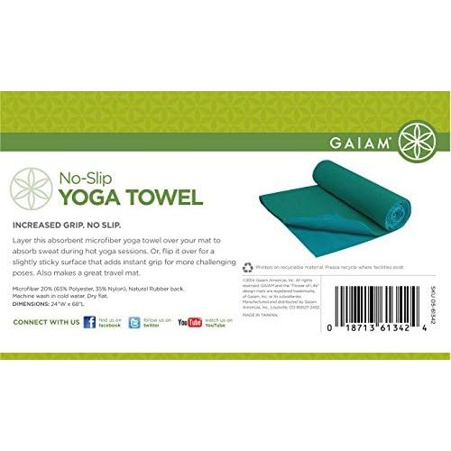  [아마존베스트]Gaiam Rutschfeste Yoga-Handtuecher.