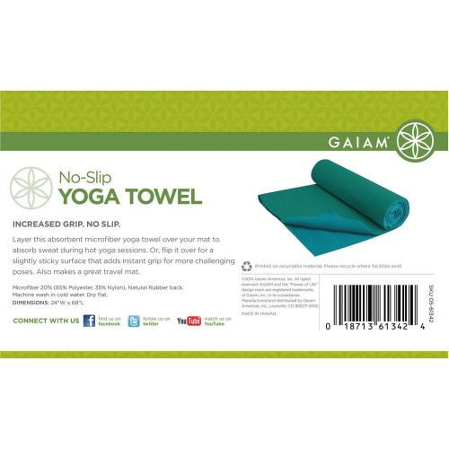  [아마존베스트]Gaiam Rutschfeste Yoga-Handtuecher.