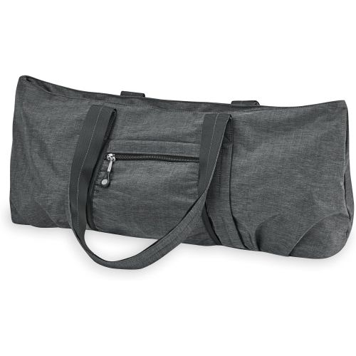  Gaiam All Day Yoga Tote Yoga Mat Bag, Grey