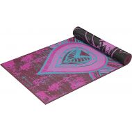 Gaiam Yoga Mat - Premium 6mm Print Reversible Extra Thick Exercise & Fitness Mat for All Types of Yoga, Pilates & Floor Exercises (68 x 24 x 6mm Thick)
