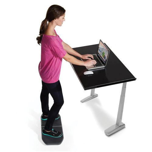  Gaiam Evolve Balance Board for Standing Desk - Stability Rocker Wobble Board for Constant Movement to Increase Focus, Alternative to Standing Desk Anti-Fatigue Mat