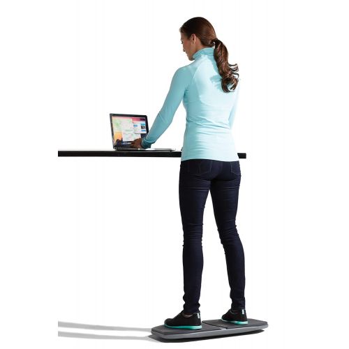  Gaiam Evolve Balance Board for Standing Desk - Stability Rocker Wobble Board for Constant Movement to Increase Focus, Alternative to Standing Desk Anti-Fatigue Mat