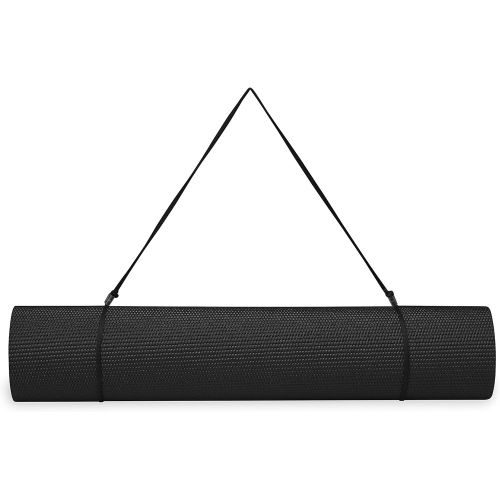  Gaiam Essentials Premium Yoga Mat with Yoga Mat Carrier Sling (72L x 24W x 1/4 Inch Thick)