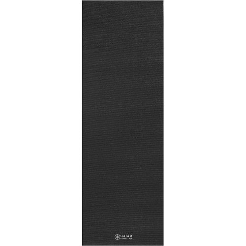  Gaiam Essentials Premium Yoga Mat with Yoga Mat Carrier Sling (72L x 24W x 1/4 Inch Thick)