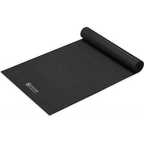  Gaiam Essentials Premium Yoga Mat with Yoga Mat Carrier Sling (72L x 24W x 1/4 Inch Thick)