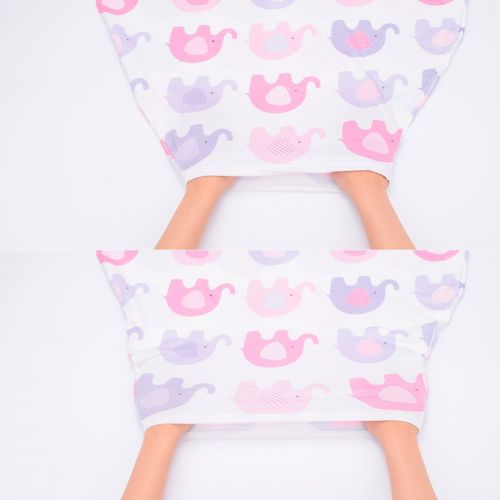  [아마존베스트]Galabloomer Baby Car Seat Cover Breastfeeding Cover Carseat Covers for Girls and Boys (Elephant)