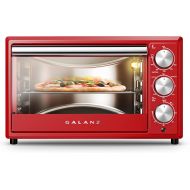 Galanz GRH1209RDRM151 Large 6-Slice Retro Toaster Oven with True Convection 8-in-1 Combo, Toast, Roast, Broil, 12” Pizza, Dehydrator with Keep Warm Setting, 0.9 Cu.Ft, Red