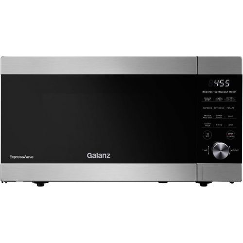  Galanz Microwave Oven ExpressWave with Patented Inverter Technology, Sensor Cook & Sensor Reheat, 10 Variable Power Levels, Express Cooking Knob, 1100W 1.3 Cu Ft Stainless Steel GE