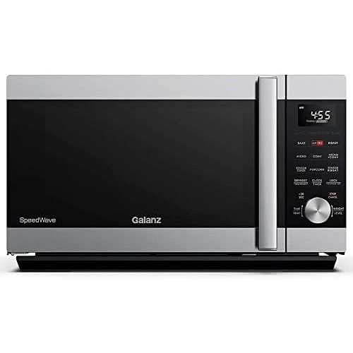  Galanz GSWWA16S1SA10 3-in-1 SpeedWave with TotalFry 360, Microwave, Air Fryer, Convection Oven with Combi-Speed Cooking, 1.6 Cu.Ft/ 1000W, Stainless Steel