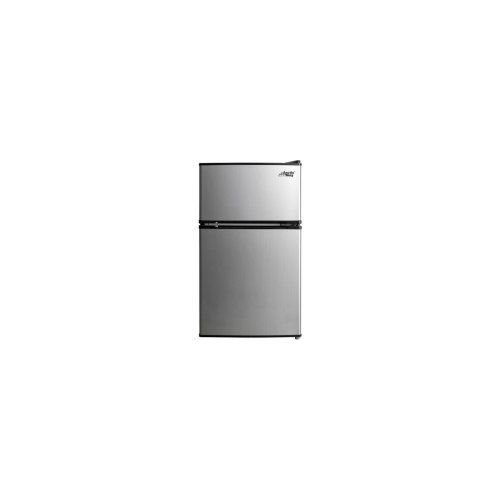  Galanz 2 Door Stainless Steel Dorm Size Refrigerator