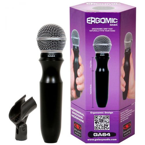  Galaxy Audio},description:Galaxy Audio’s new ERGOMIC wired microphone throws a curve into the typical microphone design. The interchangeable elements and unique form of the body ma