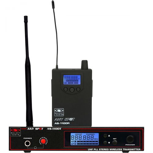  Galaxy Audio AS-1100 UHF Wireless Personal Monitor Band D