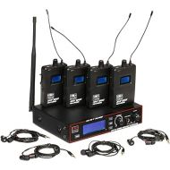 Galaxy Audio AS-1400-4 Band Pack Wireless In-Ear Personal Monitor System, Code M (516 MHz - 558 MHz)