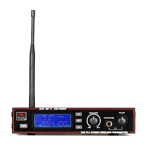  Galaxy Audio AS-1400-4 Band Pack Wireless In-Ear Personal Monitor System, Code M (516 MHz - 558 MHz)