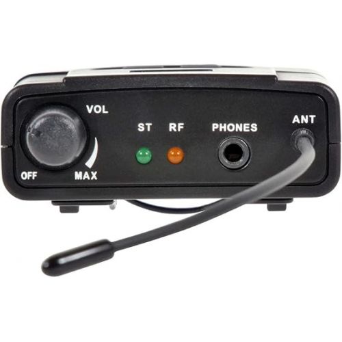  Galaxy Audio AS-950R Wireless in-Ear Monitor Receiver (470-494 MHz),Black