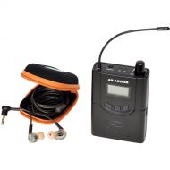 Galaxy Audio AS-1200R Wireless Bodypack Receiver with EB10 Earbuds (D: 584 to 607 MHz)