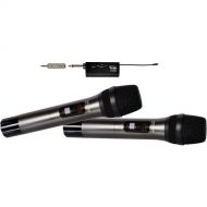Galaxy Audio Trek GTU Mini UHF Wireless Microphone System with 2 Handheld Mics (A and B: 524.5 to 594.5 MHz)