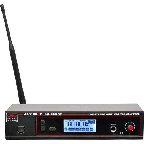  Galaxy Audio AS-1200 Personal Wireless In-Ear Monitor System with 1 Receiver & EB10 Earbuds (N: 518 to 542)