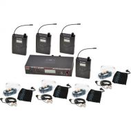 Galaxy Audio AS-1200 Band Pack Wireless In-Ear Monitor System with 4 Receivers & EB6 Earbuds (N: 518 to 542 MHz)