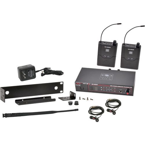  Galaxy Audio AS-950-2P2 Wireless In-Ear Twin Pack Monitor System (P2: 470 to 494 MHz)