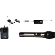 Galaxy Audio Trek GTU Mini UHF Dual Wireless Microphone System with 1 Handheld Mic and 1 Lavalier Mic (A & B: 524.5 to 594.5 MHz)