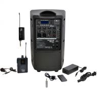 Galaxy Audio Traveler Quest TQ8X PA with GTU-V0P5A0 Wireless Mic System (A: 524.5 to 594.5 MHz)