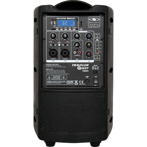  Galaxy Audio Traveler Quest TQ8X PA with GTU-H0P5A0 Wireless Mic System (A: 524.5 to 594.5 MHz)