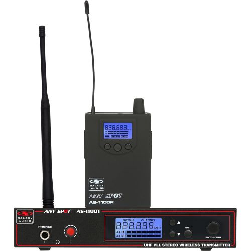  Galaxy Audio AS-1100-4N Band Pack Wireless Personal Monitor System N Band (518-542 MHz)