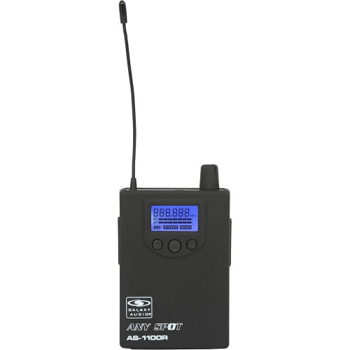  Galaxy Audio AS-1100-4 Band Pack Wireless In-Ear Monitor System, Code D (584MHz - 607MHz)