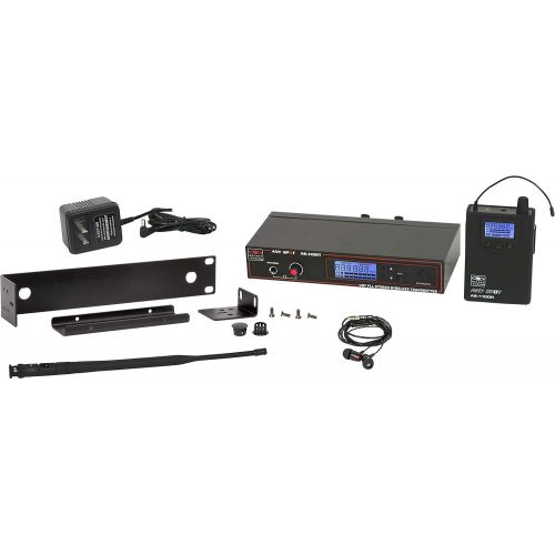  Galaxy Audio AS-1100-4 Band Pack Wireless In-Ear Monitor System, Code D (584MHz - 607MHz)