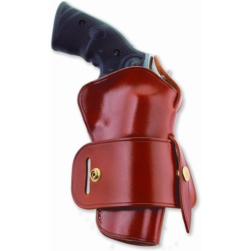  Galco Gunleather Galco Wheelgunner Belt Holster for S&W L FR 686 4-Inch (Tan, Ambi)